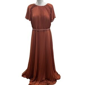 strapless open back dress O'Keefe Pleated Dress in Charcoal/White